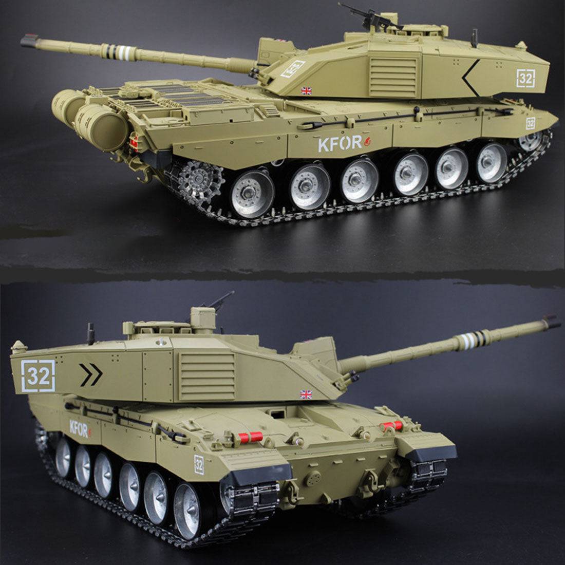 1/16 Scale British Challenger 2 RC Main Battle Tank with Smoke Sound & BB Shooting Function-helloworld7