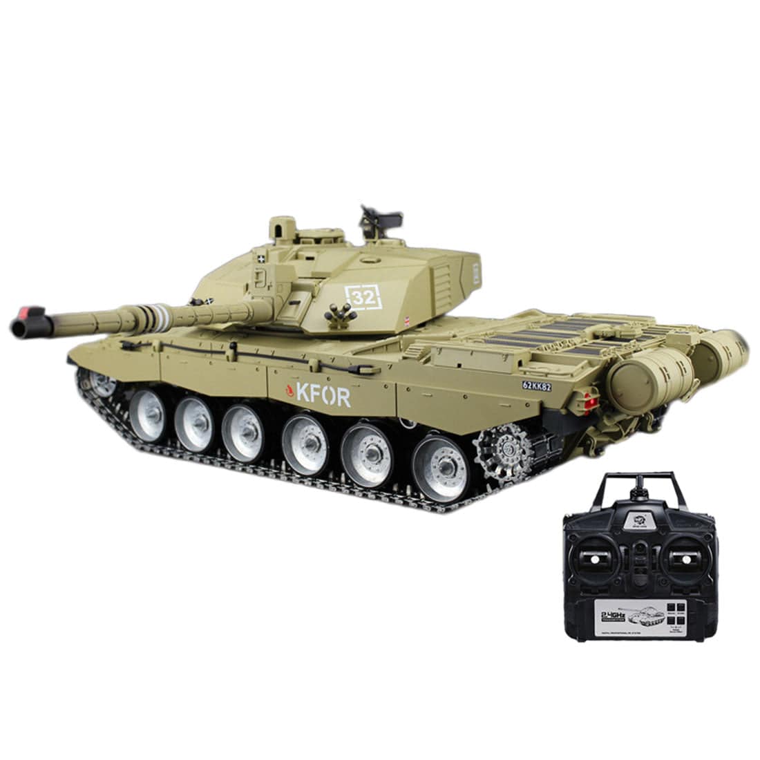 1/16 Scale British Challenger 2 RC Main Battle Tank with Smoke Sound & BB Shooting Function