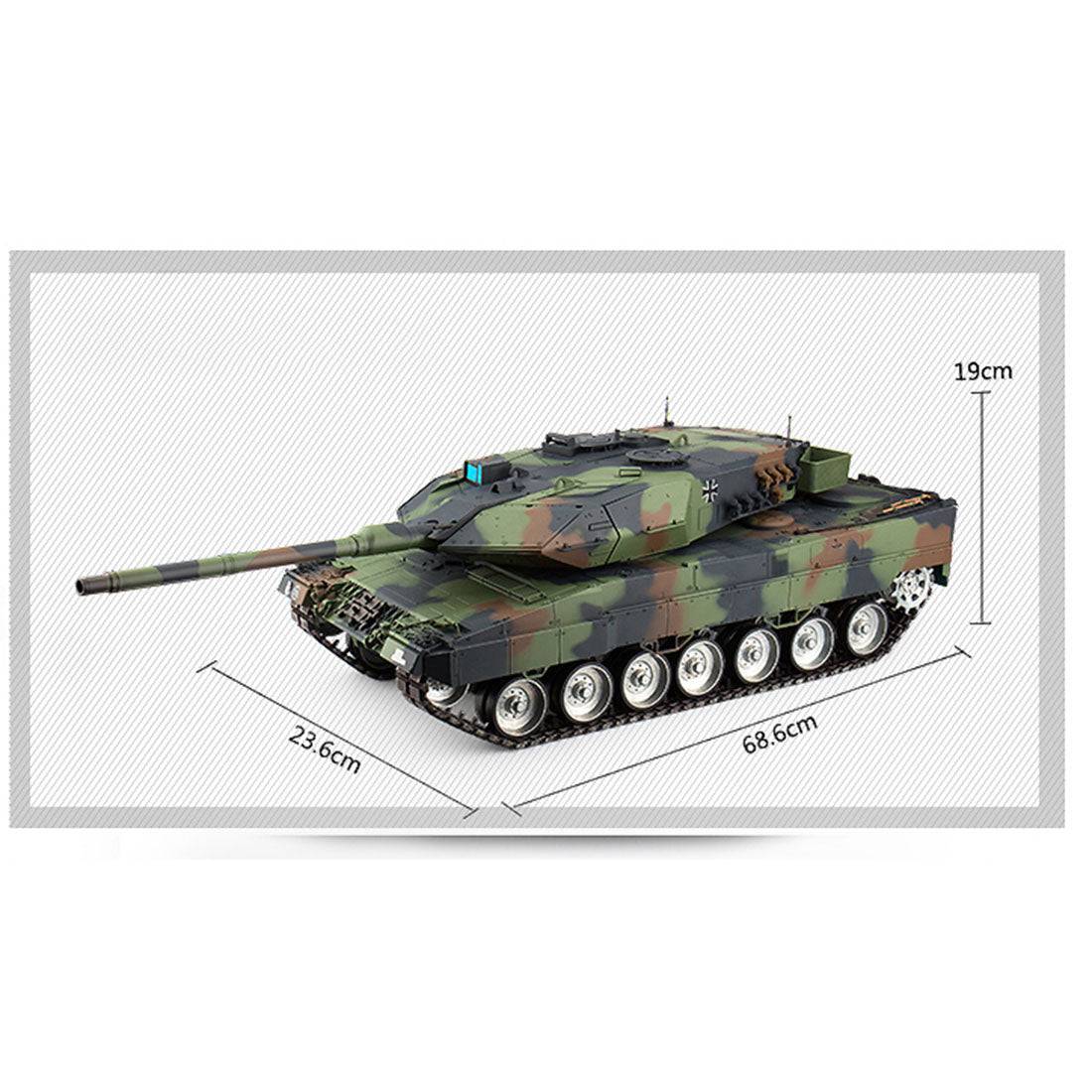 1/16 Scale German Leopard 2A6 RC Main Battle Tank Metal Ultimate Edition Smoke & Sound-helloworld7