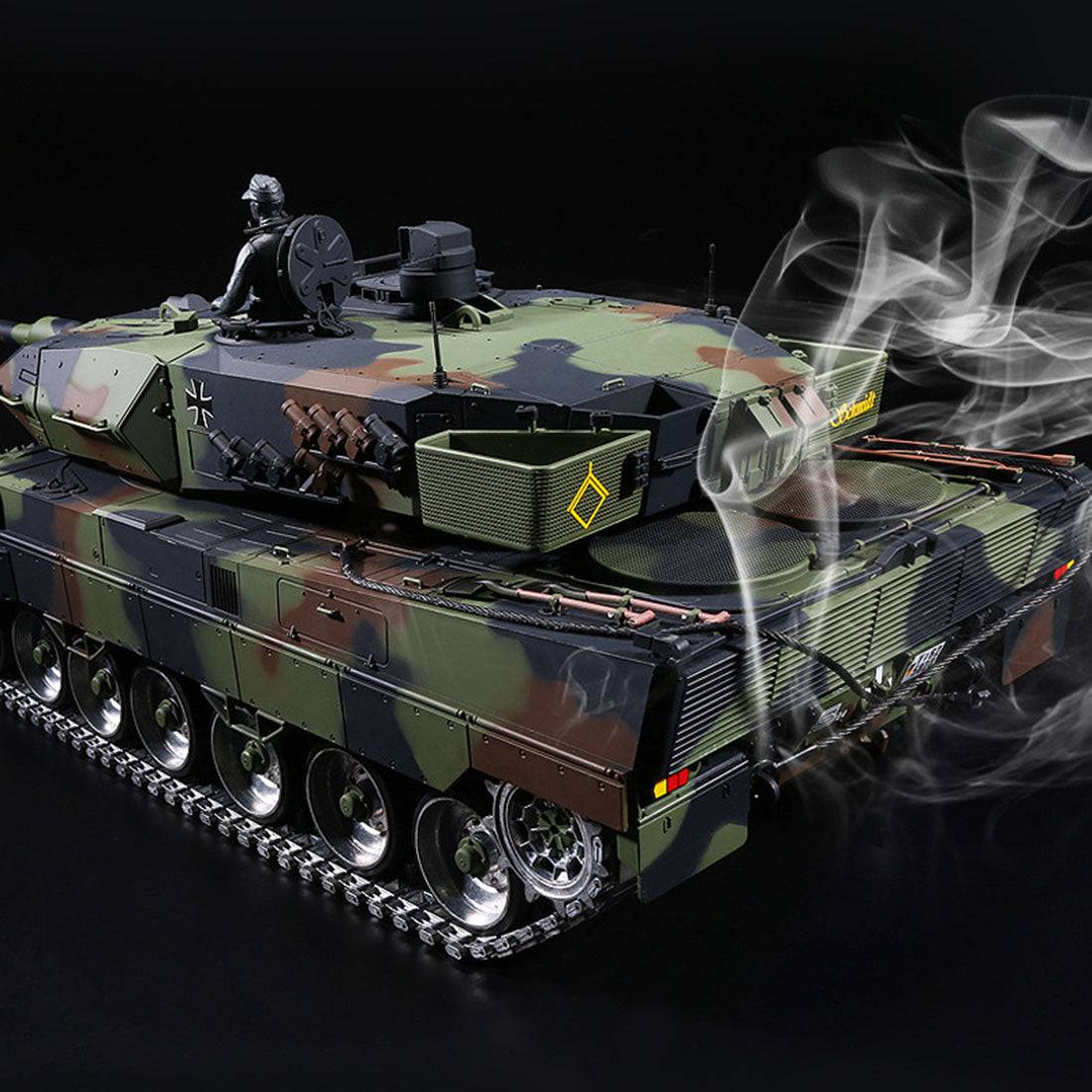 1/16 Scale German Leopard 2A6 RC Main Battle Tank Metal Ultimate Edition Smoke & Sound-helloworld7