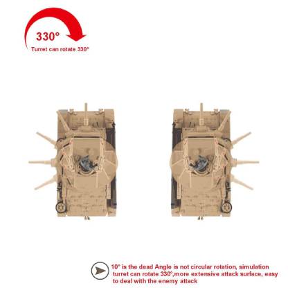 1/16 Scale German Panzer III H RC Tank Metal Ultimate Edition 6.0 System Smoke Sound-helloworld7