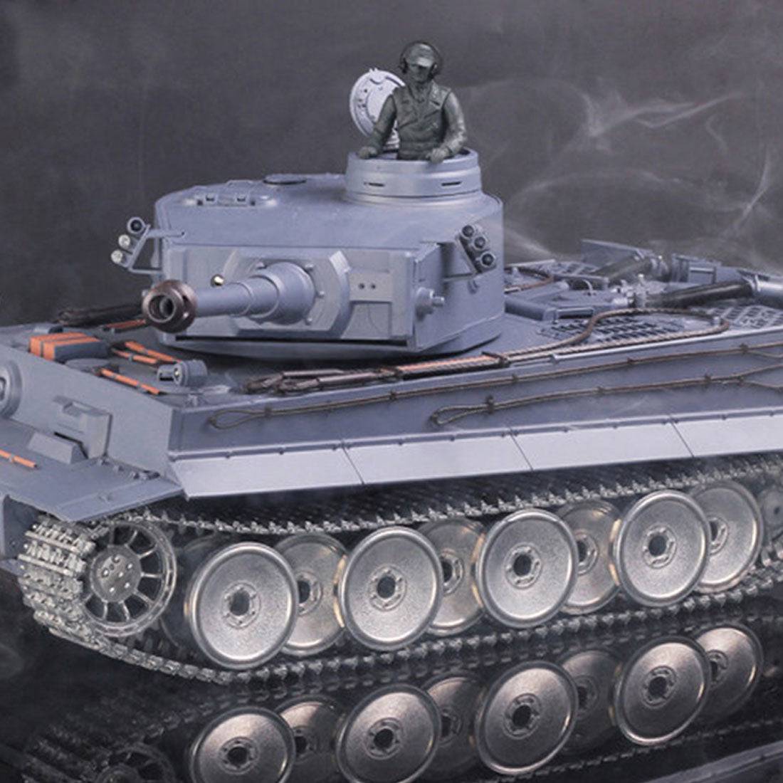 1/16 Scale German Tiger I Heavy RC Tank with Smoke Sound and BB Shooting Basic Edition-helloworld7