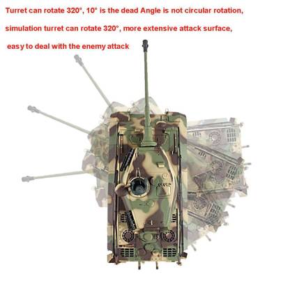1/16 Scale RC Tiger King Heavy Tank Ultimate Metal Edition with Sound Smoke IR Battle System-helloworld7
