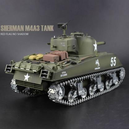 1/16 Scale US M4A3 Sherman RC Tank Basic Edition with Sound Smoke BB Shooting-helloworld7