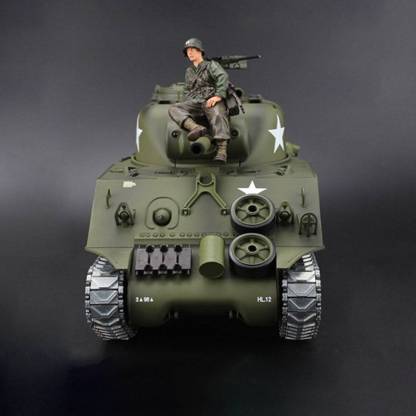 1/16 Scale US M4A3 Sherman RC Tank Basic Edition with Sound Smoke BB Shooting-helloworld7