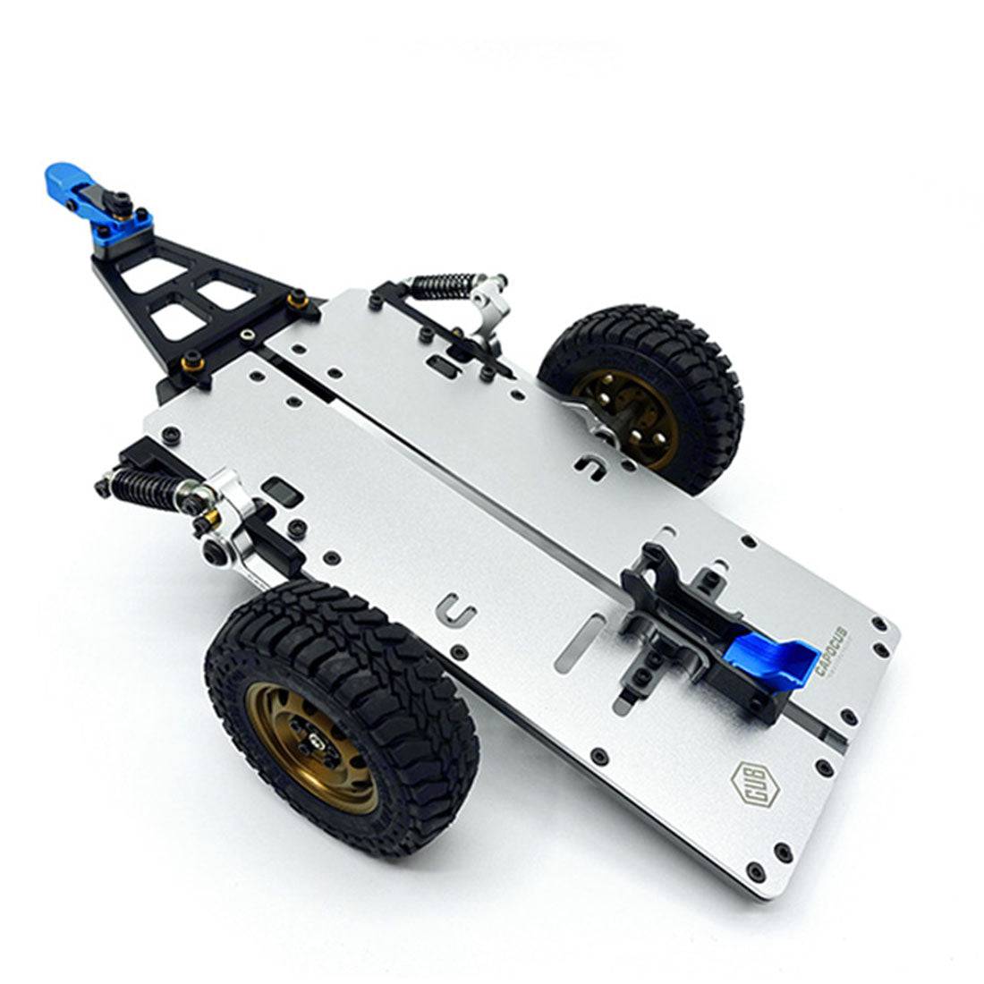1/18 Scale All-Metal Motorcycle Trailer Upgrade for Capo CUB1 RC Crawler Car
