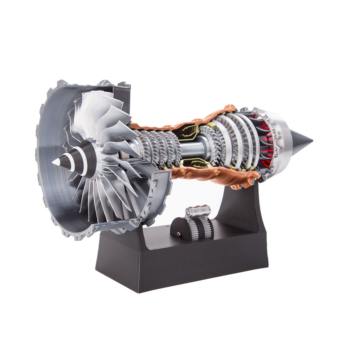 TR900 1/15 Scale Large Turbofan Engine Model with LED Flame Effect Aviation Gift-helloworld7