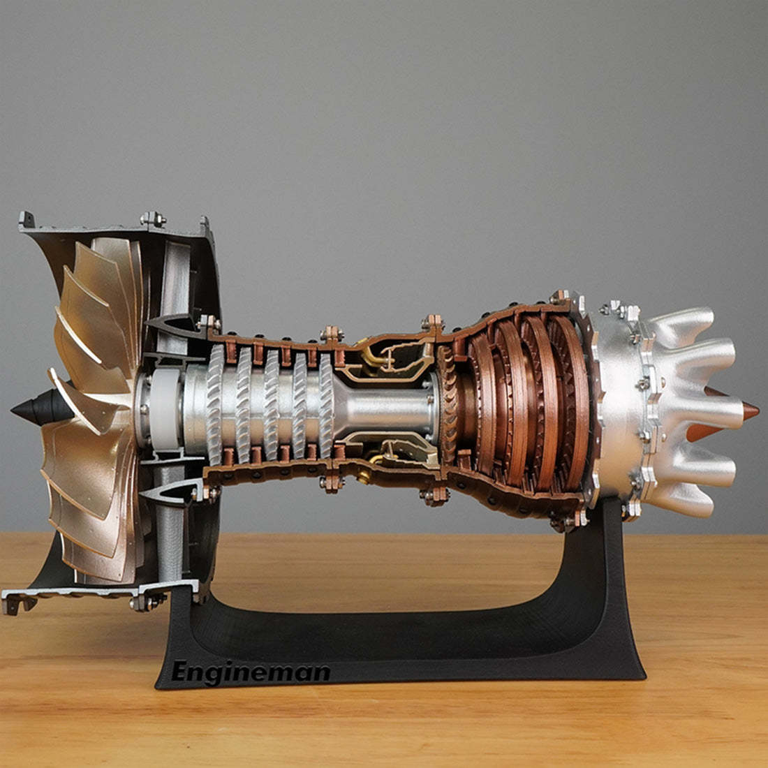 TR900 Transparent Turbofan Engine Model Kit 1/20 Scale Electric STEM Aviation Science Hobby-helloworld7