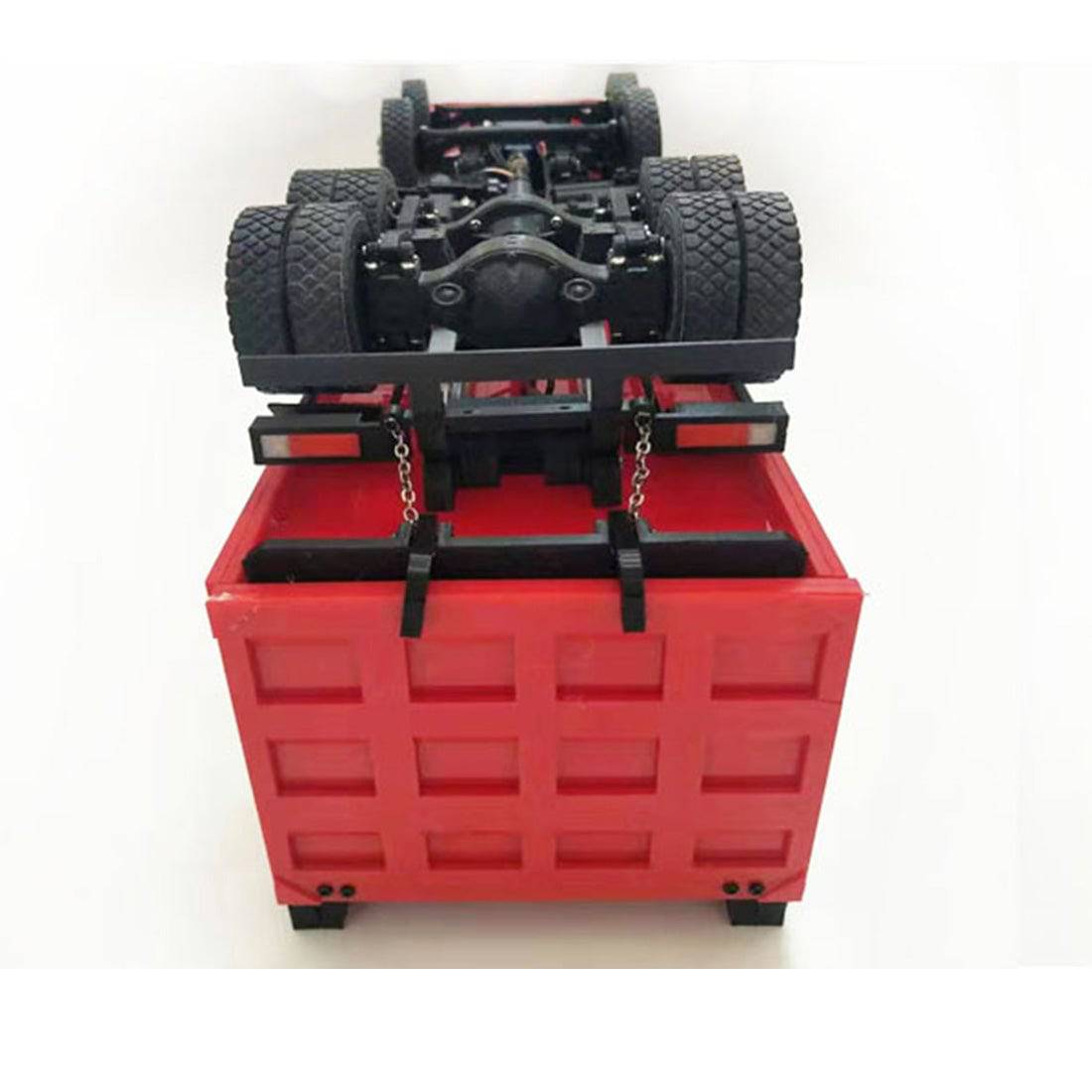 1/24 Scale RC Dump Truck RTR Heavy Duty 8x4 with Hydraulic Lift Full Metal Chassis 2-Speed Gearbox