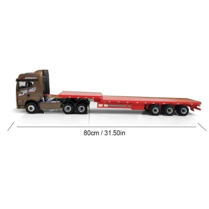 1/24 Scale RC Tow Truck with Detachable Flatbed Trailer RTR 2-Speed Heavy Duty Tractor