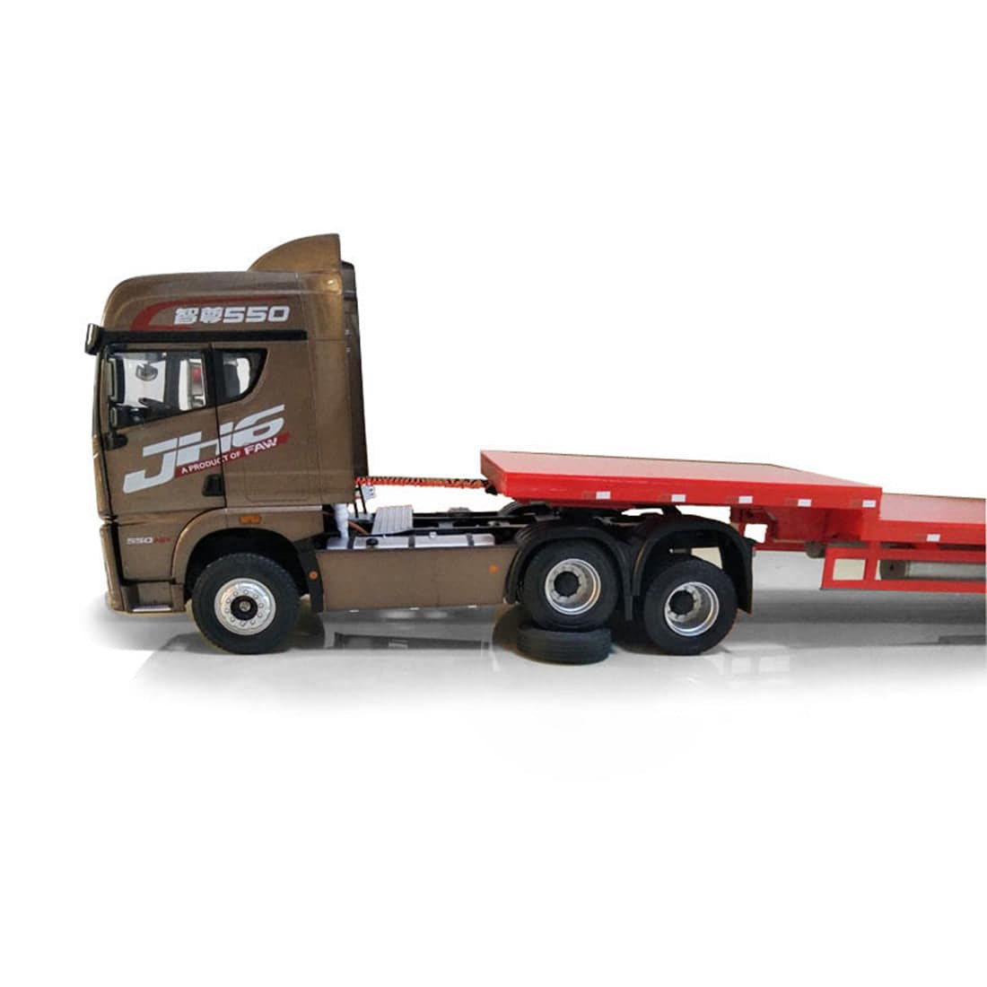 1/24 Scale RC Tow Truck with Detachable Flatbed Trailer RTR 2-Speed Heavy Duty Tractor