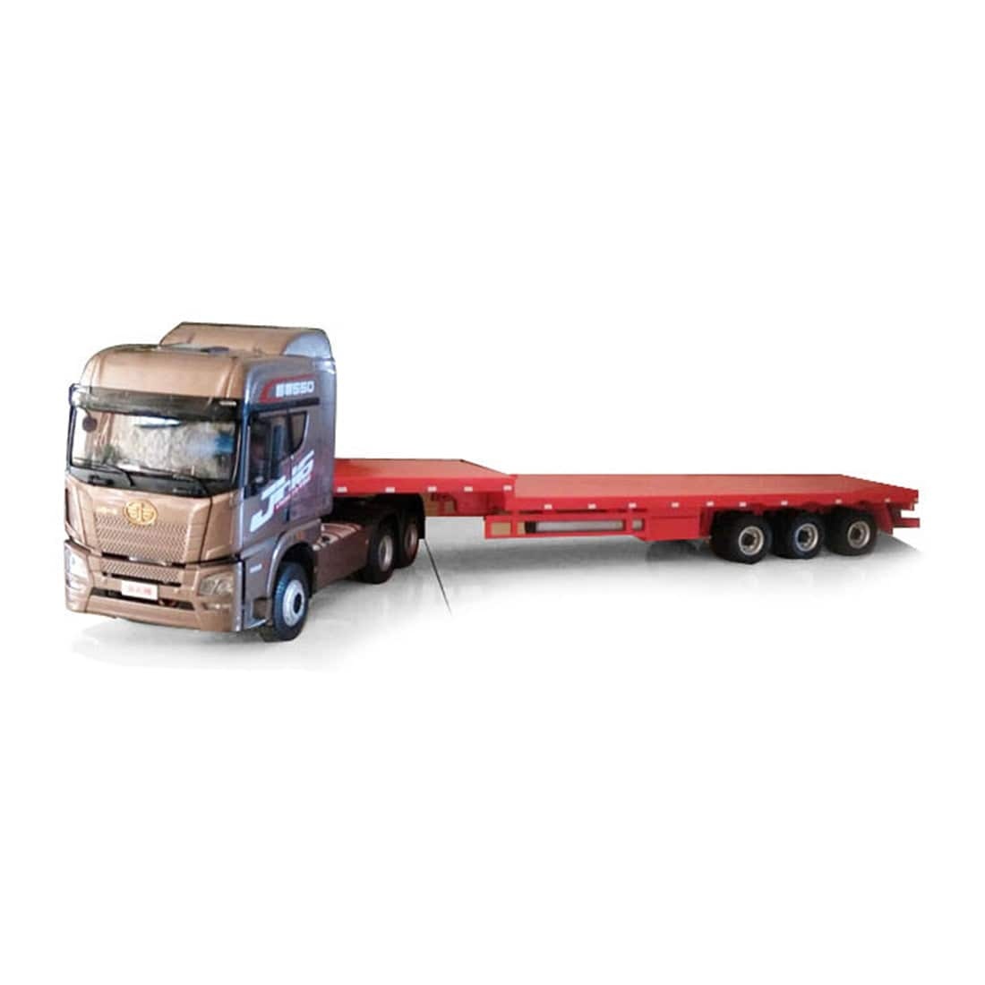 1/24 Scale RC Tow Truck with Detachable Flatbed Trailer RTR 2-Speed Heavy Duty Tractor