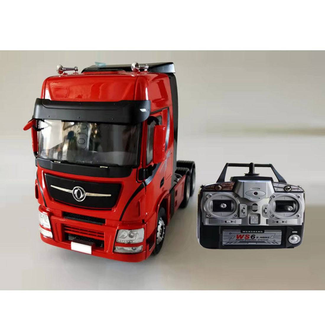 1/24 Scale RC Truck and Detachable Flatbed Trailer RTR Heavy Duty Alloy Tow Tractor Model with 2 Speed Gearbox-helloworld7