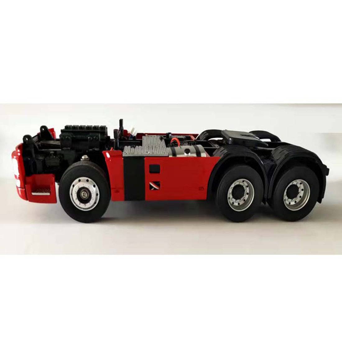 1/24 Scale RC Truck and Detachable Flatbed Trailer RTR Heavy Duty Alloy Tow Tractor Model with 2 Speed Gearbox-helloworld7