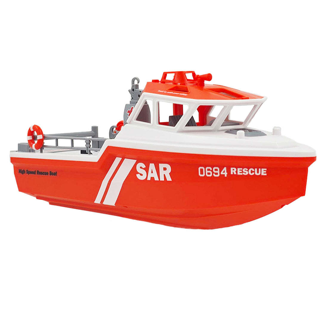 RC Rescue Boat 1/32 Scale RTR Remote Control Boat for Pools and Lakes 2.4Ghz Watercraft with Low Battery Alarm and Capsize Recovery for Adults and Kids-helloworld7