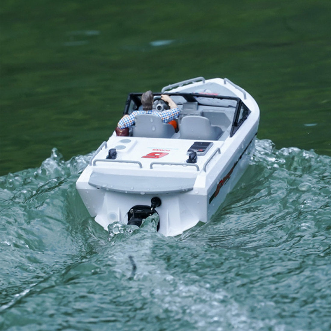 RC Rescue Boat 1/32 Scale RTR Remote Control Boat for Pools and Lakes 2.4Ghz Watercraft with Low Battery Alarm and Capsize Recovery for Adults and Kids-helloworld7