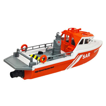 RC Rescue Boat 1/32 Scale RTR Remote Control Boat for Pools and Lakes 2.4Ghz Watercraft with Low Battery Alarm and Capsize Recovery for Adults and Kids-helloworld7