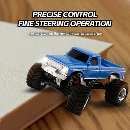 1/36 Scale Mini RC Monster Truck RTR Full Proportional 4WD Off-Road Desktop Crawler Vehicle-helloworld7