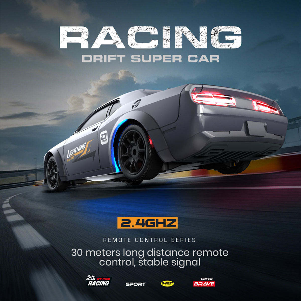 1/43 Scale Mini RC Drift Car 4WD Full Proportional High Speed Racing Car RTR-helloworld7