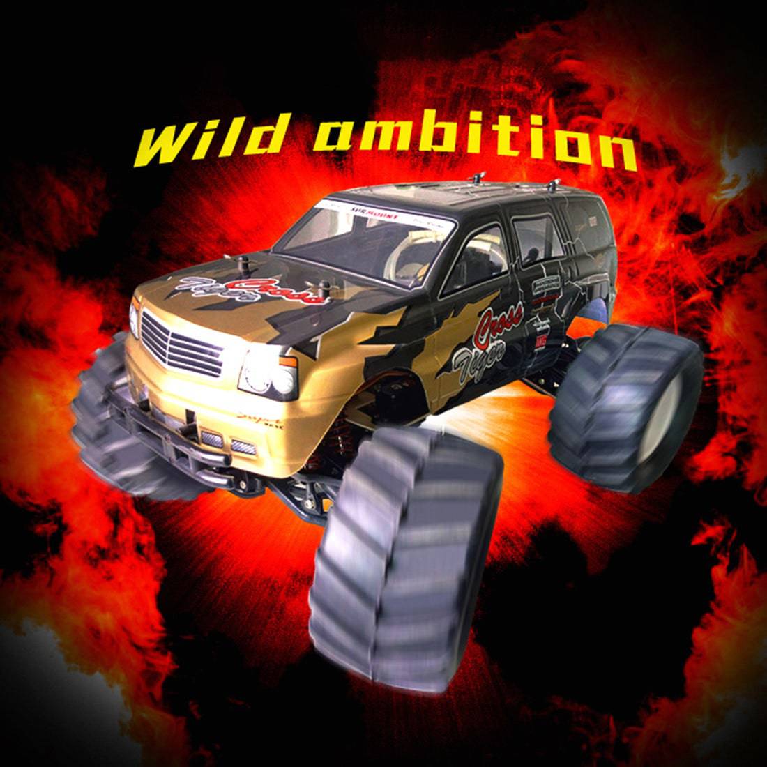 1/8 Scale Nitro Gas Powered 4WD Monster Truck 2 Speed Gearbox 60km/h RTR-helloworld7