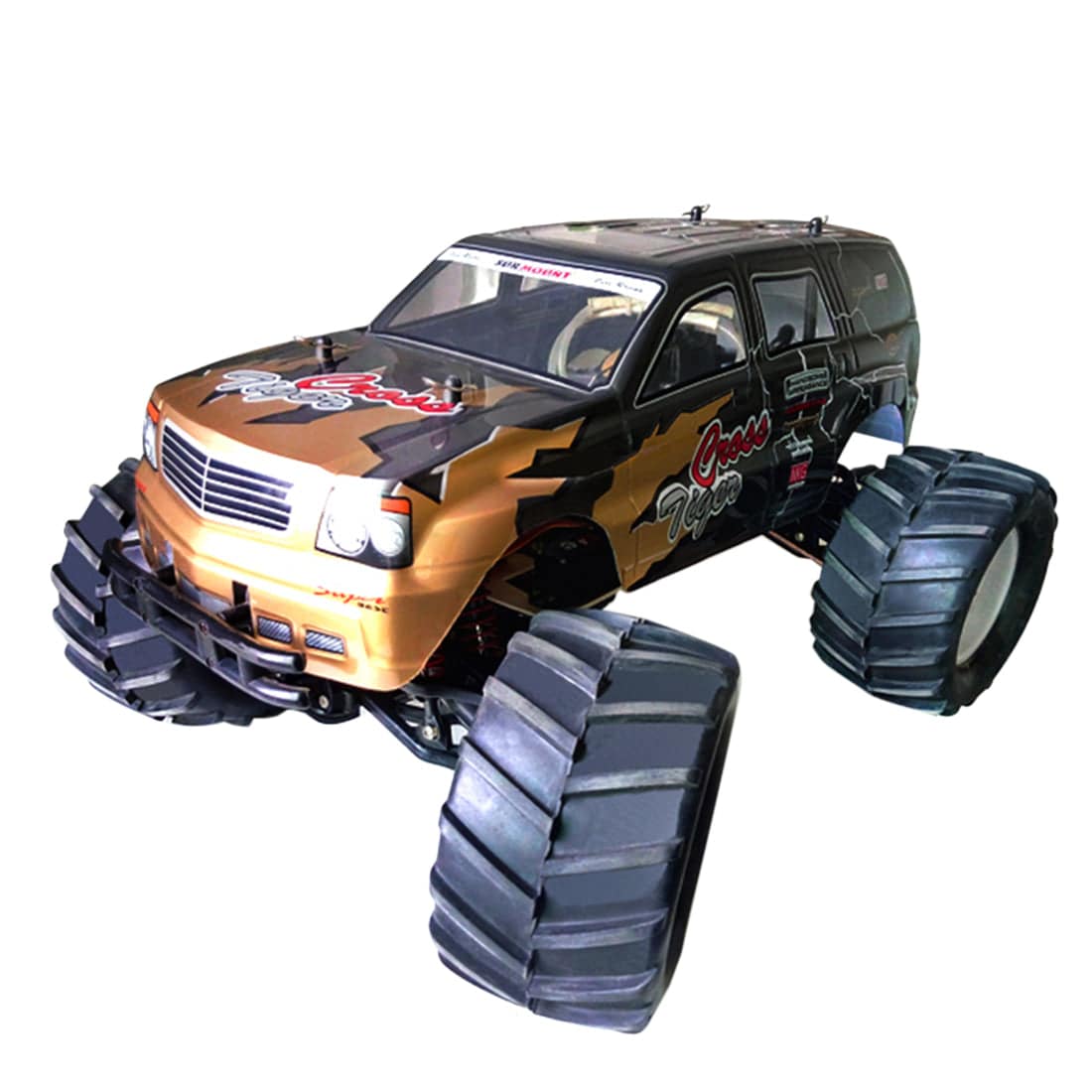 1/8 Scale Nitro Gas Powered 4WD Monster Truck 2 Speed Gearbox 60km/h RTR-helloworld7