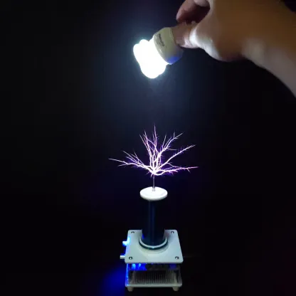 10cm Long Arc Mini Tesla Coil Bluetooth Music Plasma Speaker Touchable Lightning Science Gift
