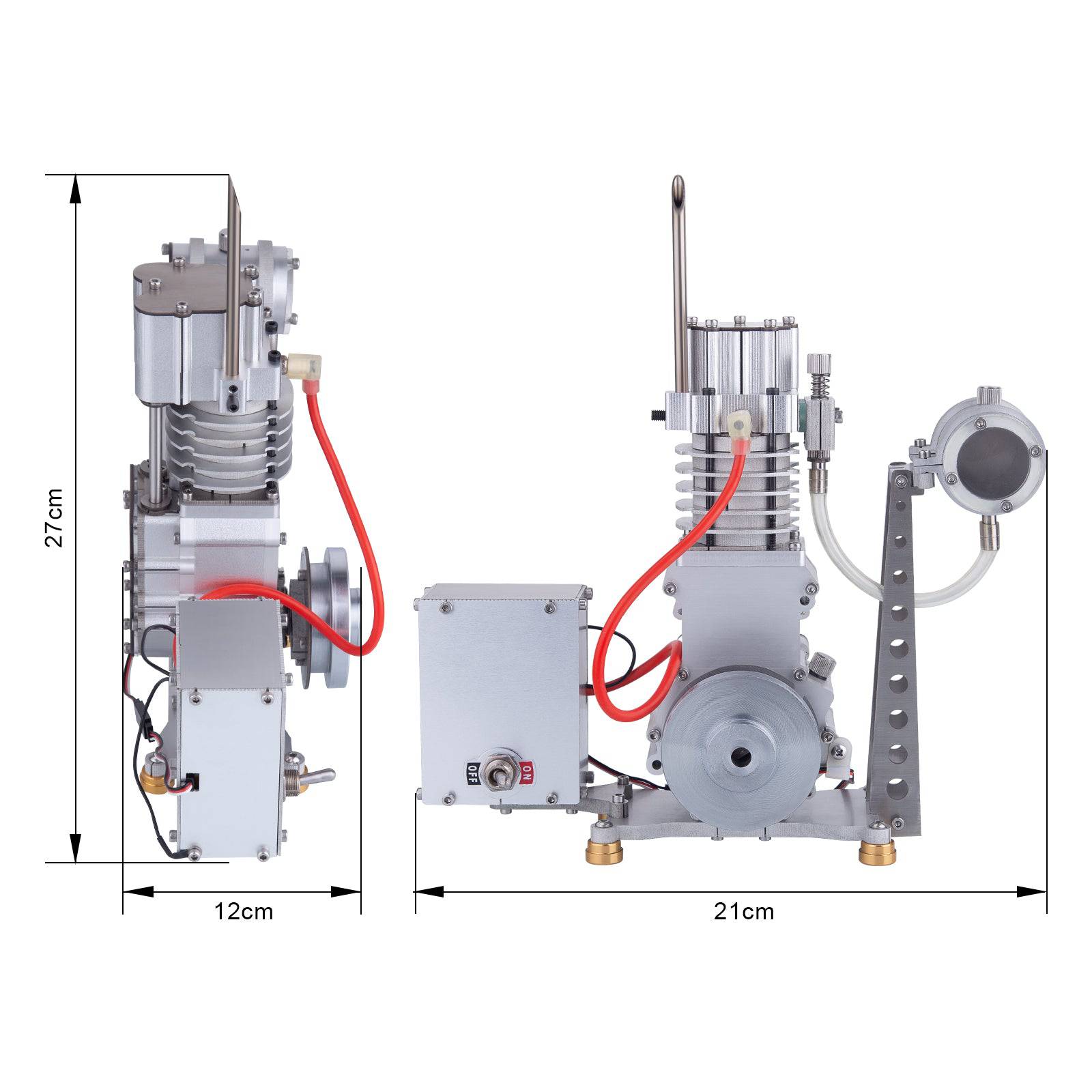 15cc Vertical OHV 4 Stroke Gasoline Engine Model with Visible Combustion Chamber-helloworld7