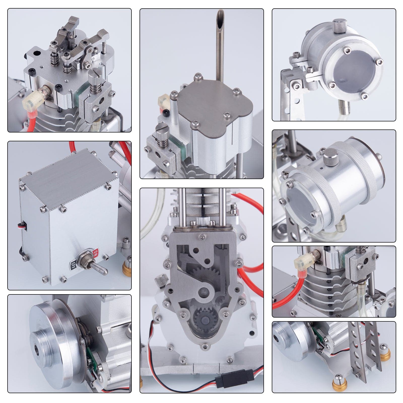15cc Vertical OHV 4 Stroke Gasoline Engine Model with Visible Combustion Chamber-helloworld7