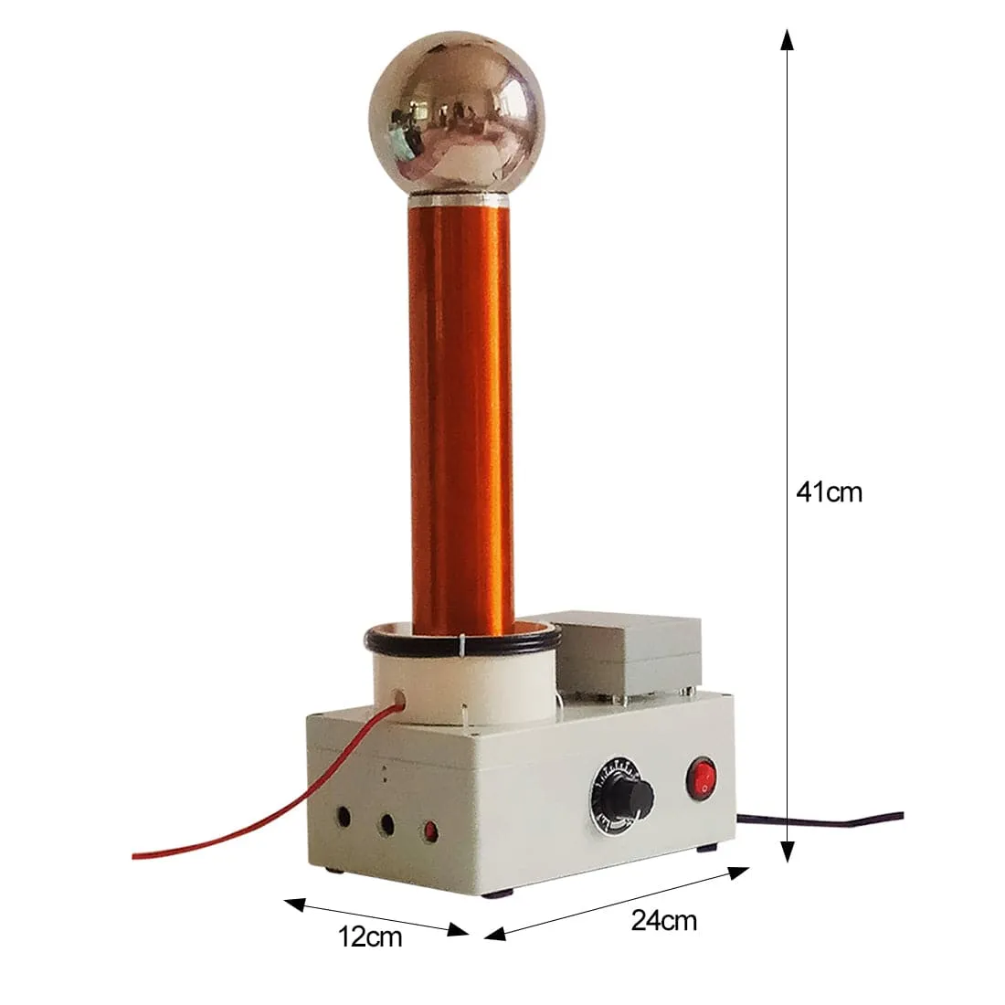 15cm Arc Tesla Coil Artificial Lightning Generator Wireless Transmission Science Experiment Toy Adjustable Power
