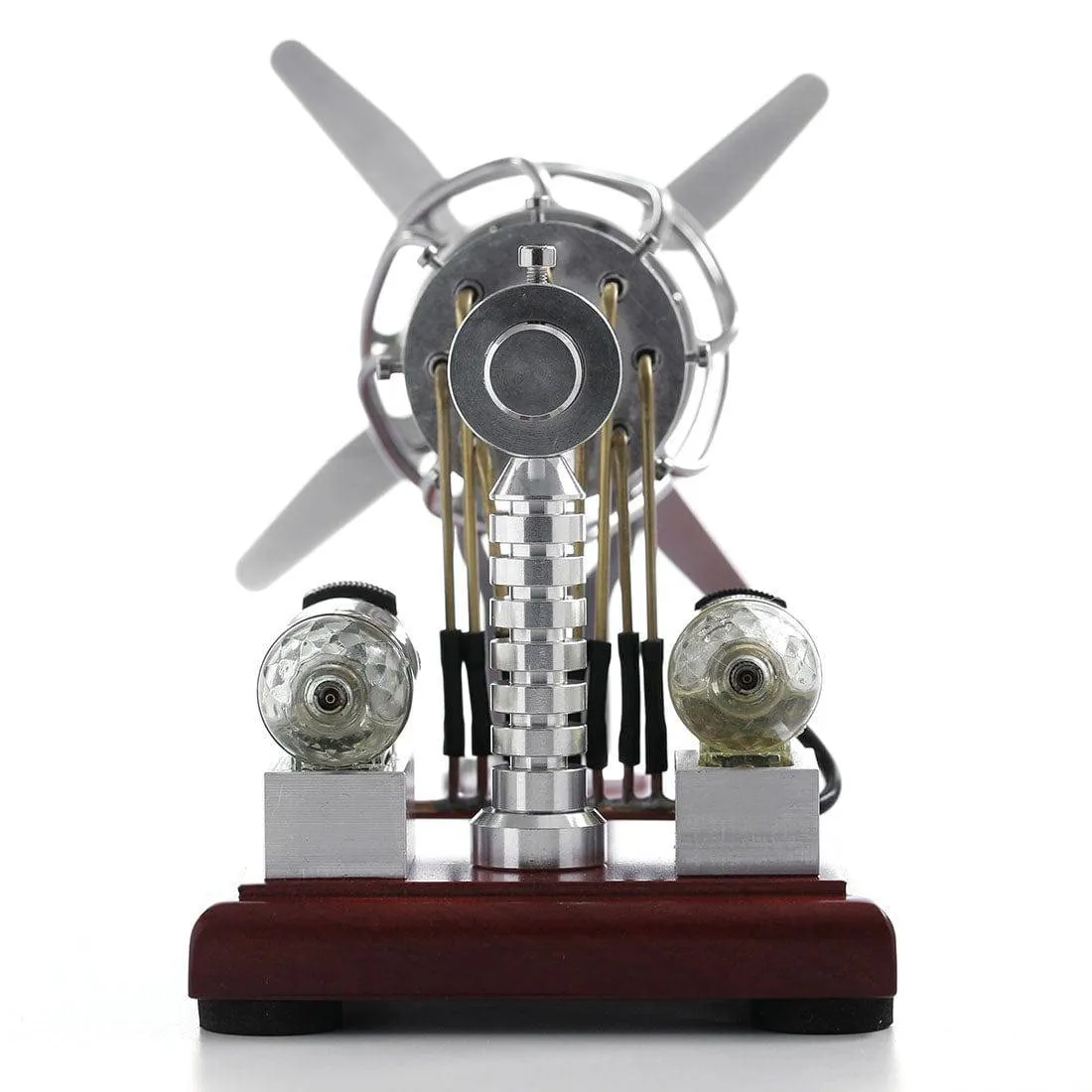 16 Cylinder Swash Plate Stirling Engine Model Dual Fuel Gas Generator Physics Experiment Toy