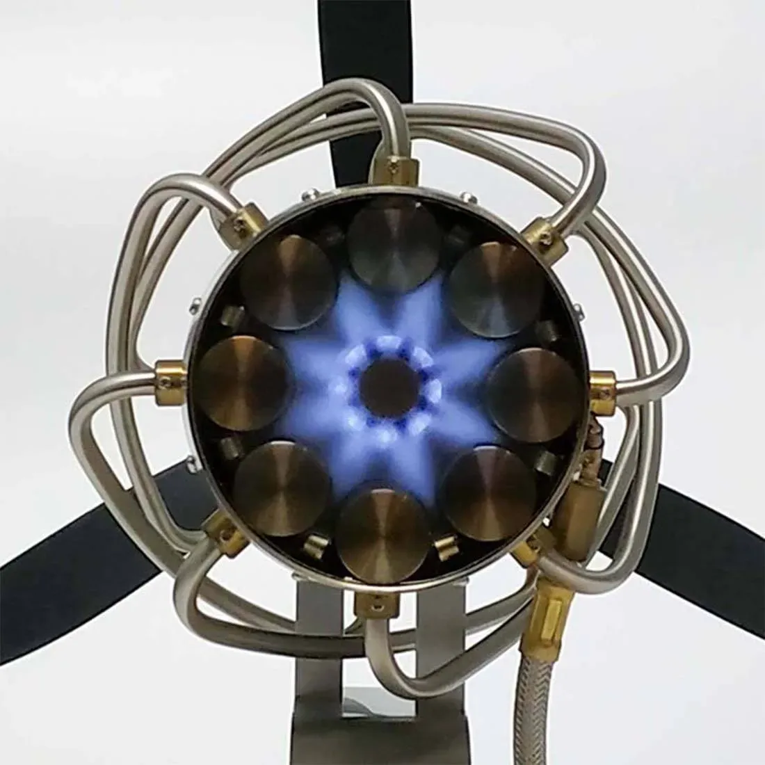 16 Cylinder Swash Plate Stirling Engine Model Metal Butane Powered Kinetic Art 1800RPM