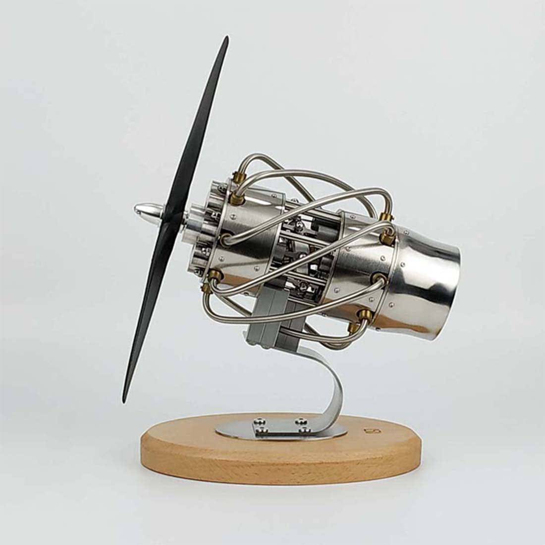 16 Cylinder Swash Plate Stirling Engine Model Metal Butane Powered Kinetic Art 1800RPM