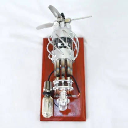 16 Cylinder Swash Plate Stirling Engine Model Stainless Steel Generator Physics Experiment Toy