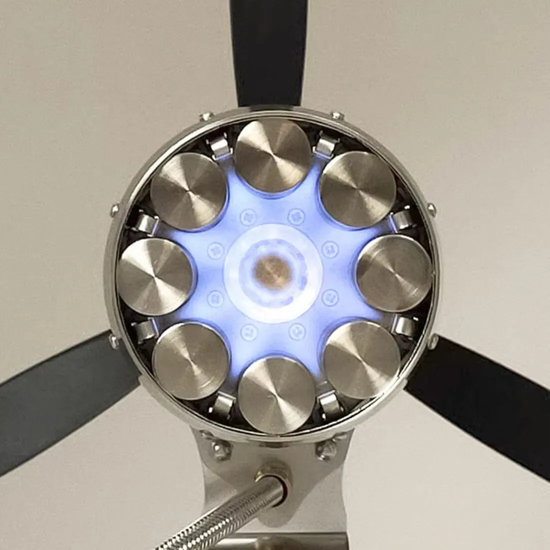 16 Cylinder Swashplate Stirling Engine Model Metal Butane Powered Kinetic Art Generator