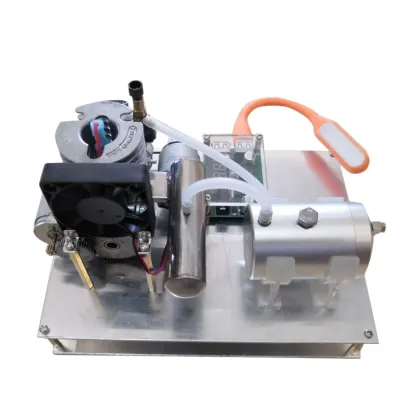 2-Stroke Air-Cooled Engine Generator Set Electric Start 12V 20W DIY Power Plant