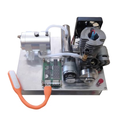 Electric Start 2-Stroke Methanol Engine Generator Set 12V 20W DIY Power Plant