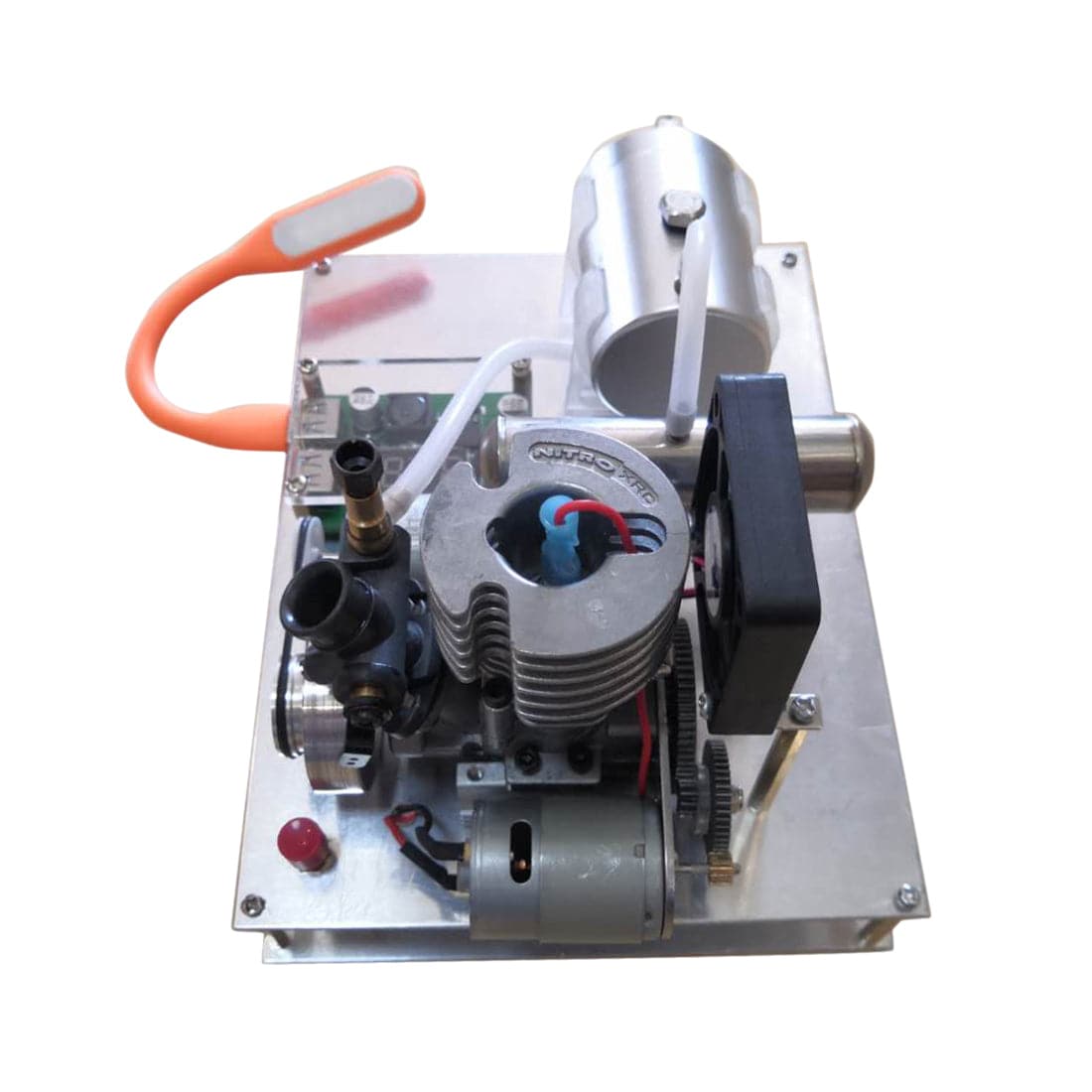 Electric Start 2-Stroke Methanol Engine Generator Set 12V 20W DIY Power Plant