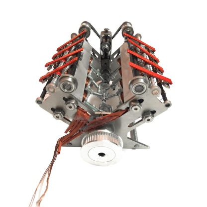 24V V8 Electromagnetic Engine Model High Speed Physics Science STEM Gift