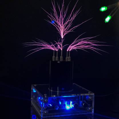 25cm Arc PCB Musical Tesla Coil Bluetooth Plasma Speaker 2-in-1 Touchable Lightning Generator