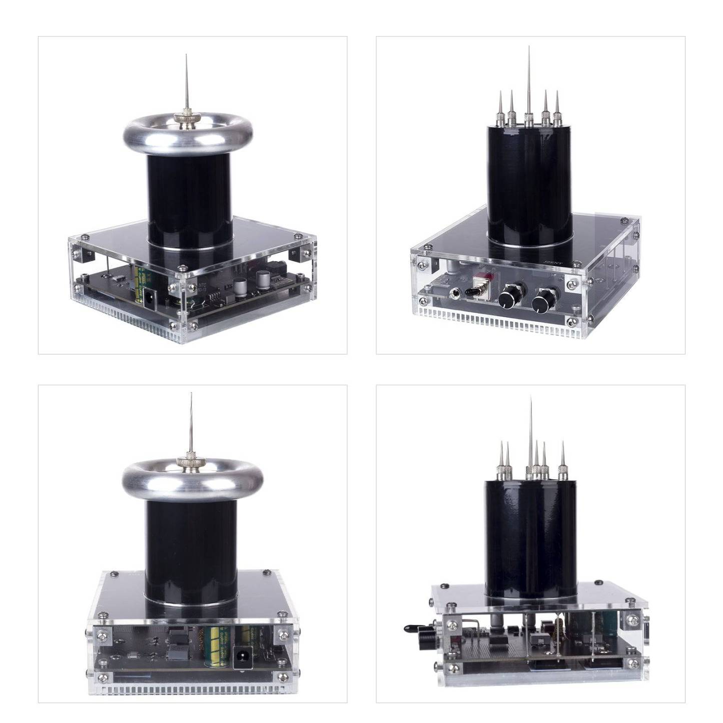 25cm Arc PCB Musical Tesla Coil Bluetooth Plasma Speaker 2-in-1 Touchable Lightning Generator
