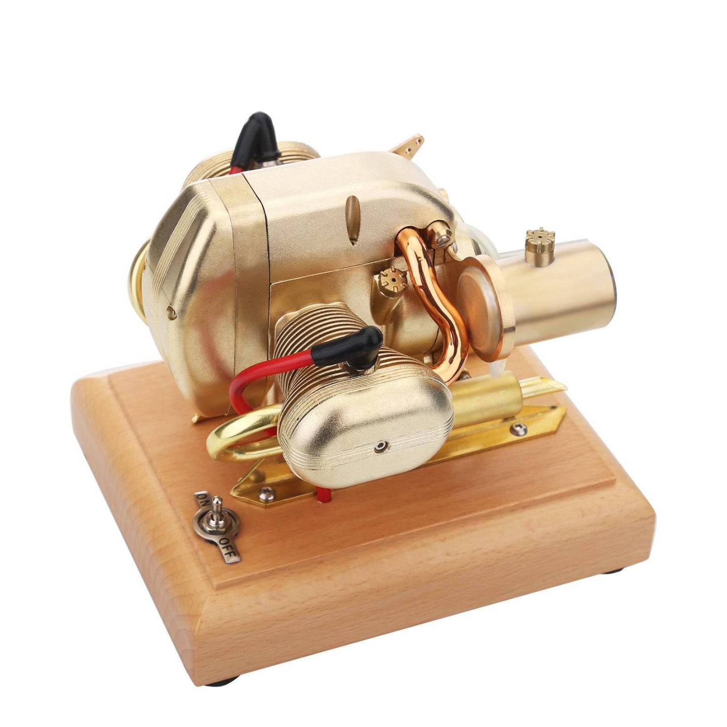 3.2cc Miniature Horizontally Opposed 2 Cylinder 4 Stroke Boxer Engine Model Gift
