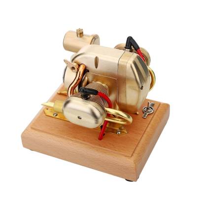 3.2cc Miniature Horizontally Opposed 2 Cylinder 4 Stroke Boxer Engine Model Gift