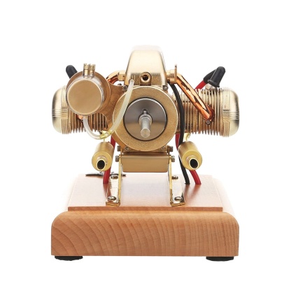3.2cc Miniature Horizontally Opposed 2 Cylinder 4 Stroke Boxer Engine Model Gift