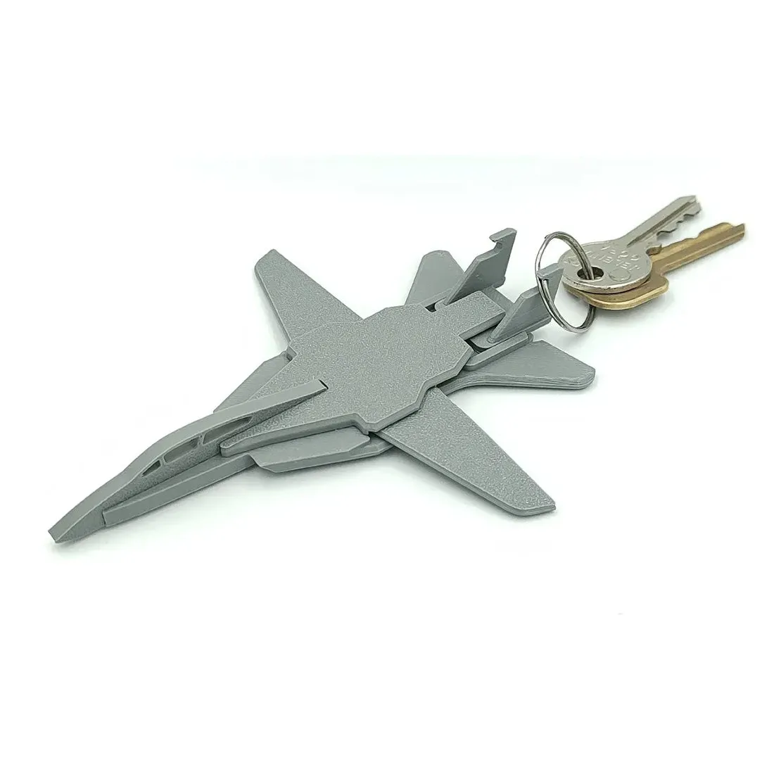 3D Printed F-14 Tomcat Fighter Jet Key Hook Holder with Moving Wings