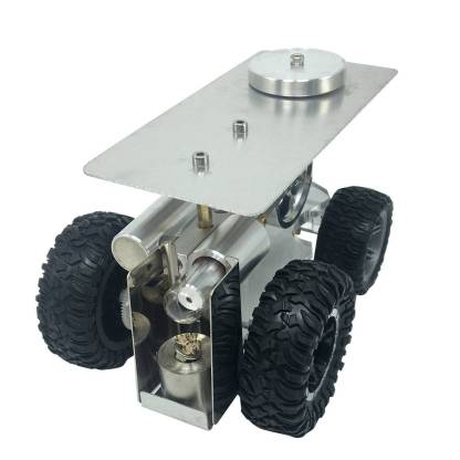 4 Wheels Stirling Engine Powered Tractor Model Car Physics Experiment Science Gift