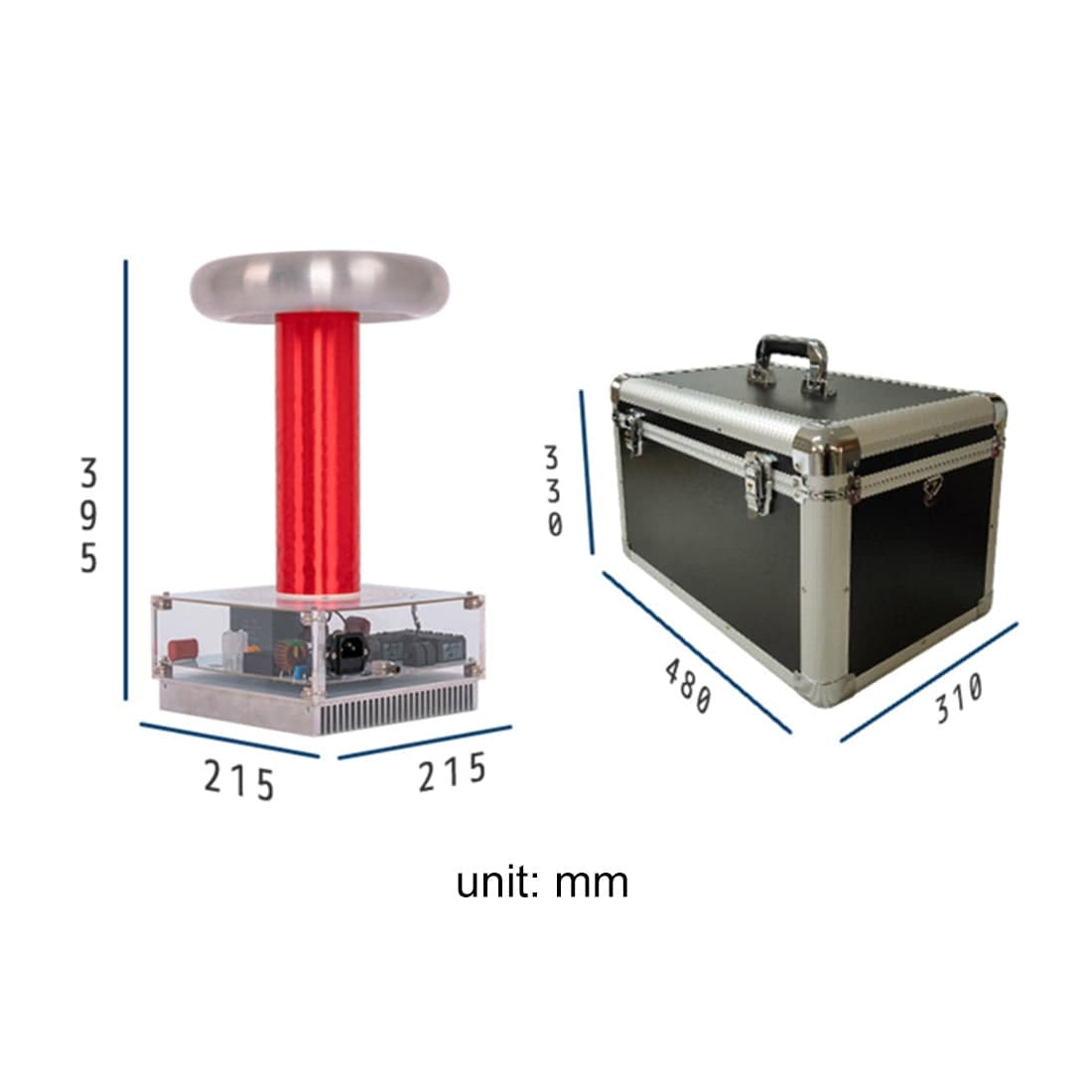 50cm Arc Music Tesla Coil CPLD Driven Artificial Lightning Generator 800W High Voltage Science Toy