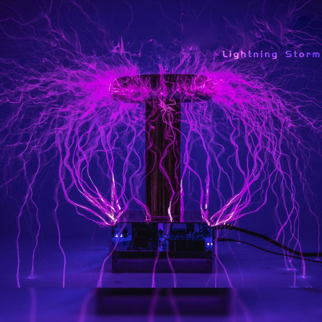 50cm Arc Music Tesla Coil CPLD Driven Artificial Lightning Generator 800W High Voltage Science Toy