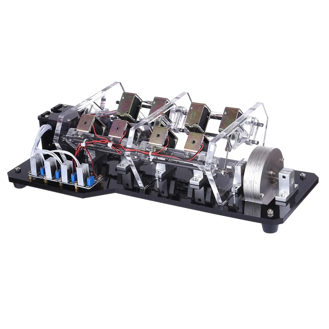 8-Coil High Power Electromagnetic Engine Model Brushless Motor Physics Science Education Toy
