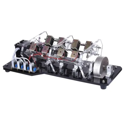 8-Coil High Power Electromagnetic Engine Model Brushless Motor Physics Science Education Toy