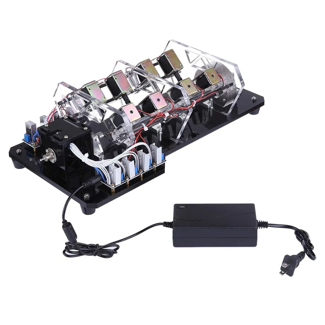 8-Coil High Power Electromagnetic Engine Model Brushless Motor Physics Science Education Toy